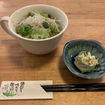 うみからそらへ - 定食　サラダとポテサラ