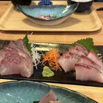 うみからそらへ - オリーブブリと養殖カンパチ　近景