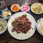 豊味楼 - 鶏肉の甘味噌炒め