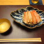青山　仁 - 次はなんと今月解禁になったばかりの香箱蟹が。