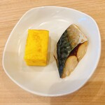 レストラン Hatago - 朝食(厚焼き玉子 鯖塩焼き)