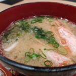 陸奥の國 廻鮮寿司 八千代 - 海老の味噌汁