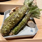 Sushi Hōseki - Kenji Gyoten - 安曇野の山葵。立派すぎるよ