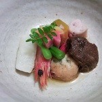 九つ井 - 炊き合わせ９００円。