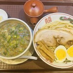 博多とんこつ 天神旗 - 魚極老つけ麺(300g)