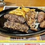 ブロンコビリー 鹿浜店 - 炭焼きがんこハンバーグ＆ミックスグリル