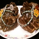 桃花林 - 待ちに待った上海蟹、蒸される前です。名前はリンリンとランラン。