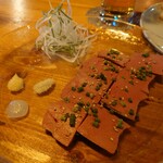 創作ダイニング たべものであそんではいけません - 黒毛和牛のレバ刺し風1080円