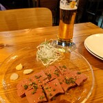 創作ダイニング たべものであそんではいけません - 黒毛和牛のレバ刺し風1080円