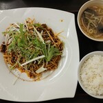 自家製麺 製麺王 - 四川炎麺／ご飯セット