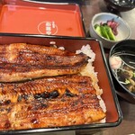 小暮や - うな重／肝吸い付き(3400円)