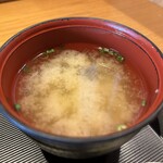 かしわ屋源次郎 博多シティ - 味噌汁