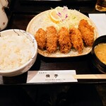 とんかつ 梅亭 - カキフライ定食