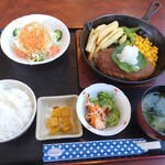 かざぐるま - ハンバーグ定食和風ソース