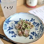 すし専門ストア かど平 - チビチビ万能アテのなめろうは先行ゲット♪