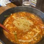 Shisen Ryouri Kouri - 酸辣湯麺¥880細麺です。