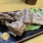 Yambaru Shokudou - ラフテー2種盛り合わせ。お肉に歯応えがあって◯