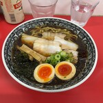 中華そば 竹千代 - 黒醤油　950円 味玉あおさトッピング　350円