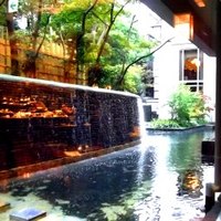 グランカフェ - 外には【滝】が