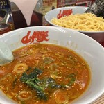 ラーメン山岡家 - 辛味噌つけ麺(多め硬め)