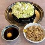 Saburou Bei - 親とり白菜鍋＋とりかわ