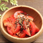 Salted kelp chilled tomato