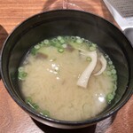 Beef Atelier うしのみや東京 -  味噌汁