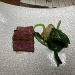 Beef Atelier Ushinomiya Toukyou - サーロインの鉄板焼き 照り焼きソース