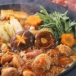 Daisen chicken and seasonal vegetables sukiyaki hotpot