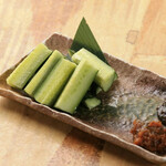 spicy miso cucumber