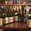 旬乃味 錦 - 見てー見てー。この日の利き酒のラインナップ！