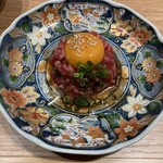 肉の久保田屋 - レアステーキユッケ風（¥899）