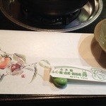 魚料理ふき - オリジナルの箸袋と秋の味覚を描いた懐紙