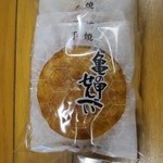あさひや - 亀も甲せんべい（醤油５枚￥３５０）