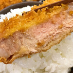 とんかつ 神楽坂 さくら - ピンク岩塩で食べる