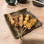 海鮮市場 からっ風 - 焼き鳥（5種盛り合わせ）