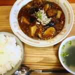Deku Nobo Kicchin - 麻婆茄子定食（ご飯大盛）