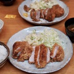 Tonkatsu Yachiyo - 名代とんかつ（ヒレカツ）セットとロースとんかつセット