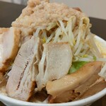 ラーメン ブッダ - 2ndインパクト極太麺350g 豚W　野菜ﾏｼﾏｼアブラﾏｼ 2023.11.12