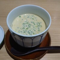 鮨やすぞう。 - あん肝のクリーム茶碗蒸し