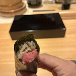 恵比寿 鮨 ふじまさ - まぐろ手巻き