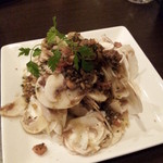 キュイジーヌR - ２０１３，１１　フレッシュマッシュルームのアンチョビソース