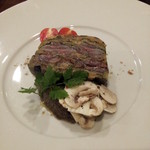 キュイジーヌR - ２０１３，１１　秋刀魚と白茄子のドライトマトプレッセ