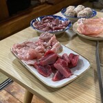 焼鳥角 - 手羽先　砂肝