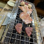 焼鳥角 - 手羽先　心臓