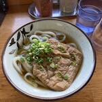 味庄 - 夫は きつねうどん大450円