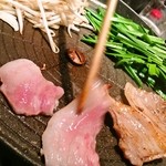 ホルモンA - 韓国焼肉は豚肉です。お肉も2人前でボリュームタップリです♪