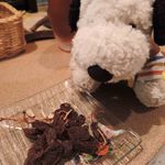 bistro D - 待っている間に、また枝付きレーズンを頂きました。
      
      ちびつぬ「これ、お気に入りなの～」