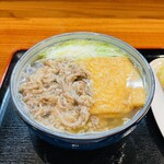 うどん処 重己 - 肉きつね　1,600円　鯛ちくわ天　250円