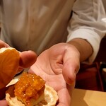 銀座 しのはら - フォアグラ最中